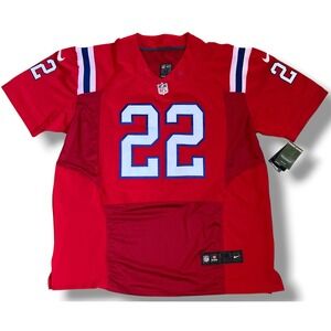 Nike Stevan Ridley New England Patriots Jersey Red On Field Men Size 52 NFL New